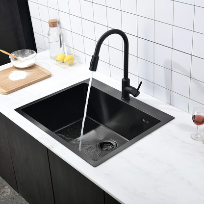 Edelstahlspüle Leo 50 Black  2