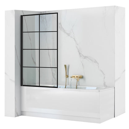 Badewanneaufsatz Rea Lagos-1 drehbar 70 Black 1