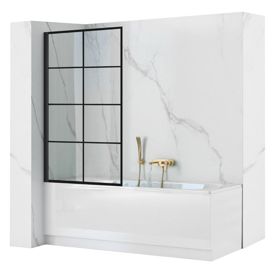 Badewanneaufsatz Rea Lagos-1 drehbar 70 Black 1