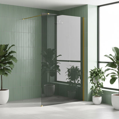 Duschwand Rea Flexi Grey / Gold 90  9