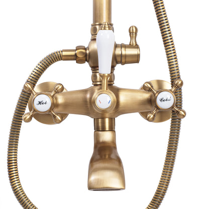 Duschgarnitur REA BERGAMO antique bronze  2