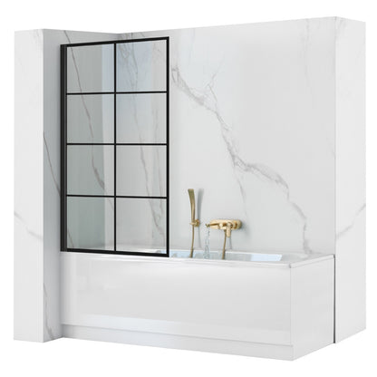 Badewanneaufsatz Rea Lagos-1 Fix 80 Black  1