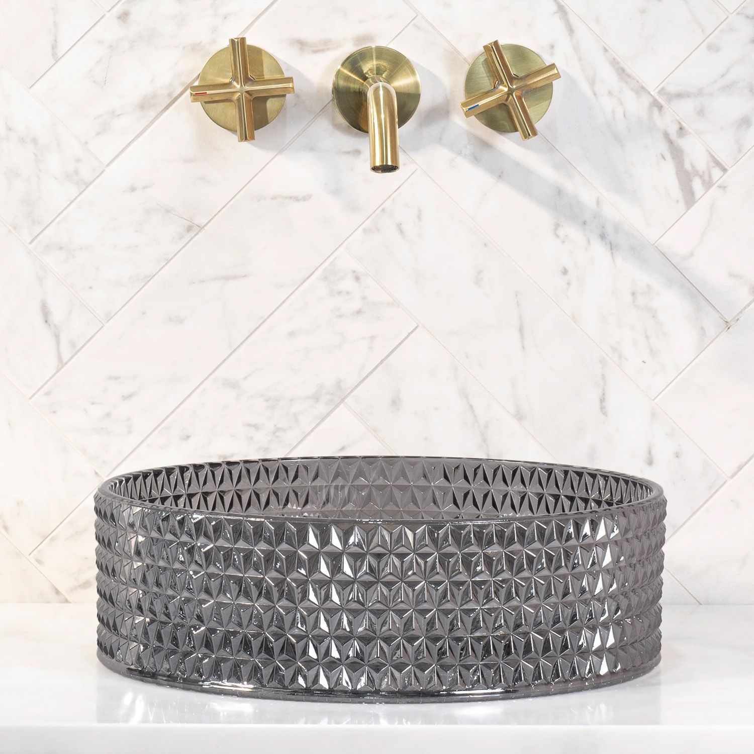 Aufsatzwaschbecken Rea Cristal Black 3
