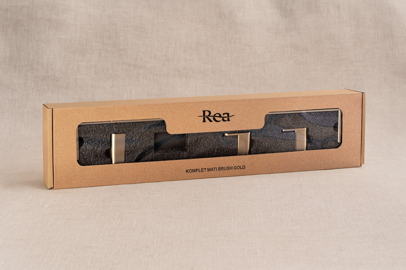 Badezimmer-accessoire-set Mati Brush Gold 4-teilig  9