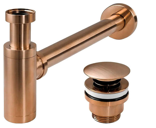 Waschbecken-Siphon Klik-Klak Universal REA COPPER MAT  1