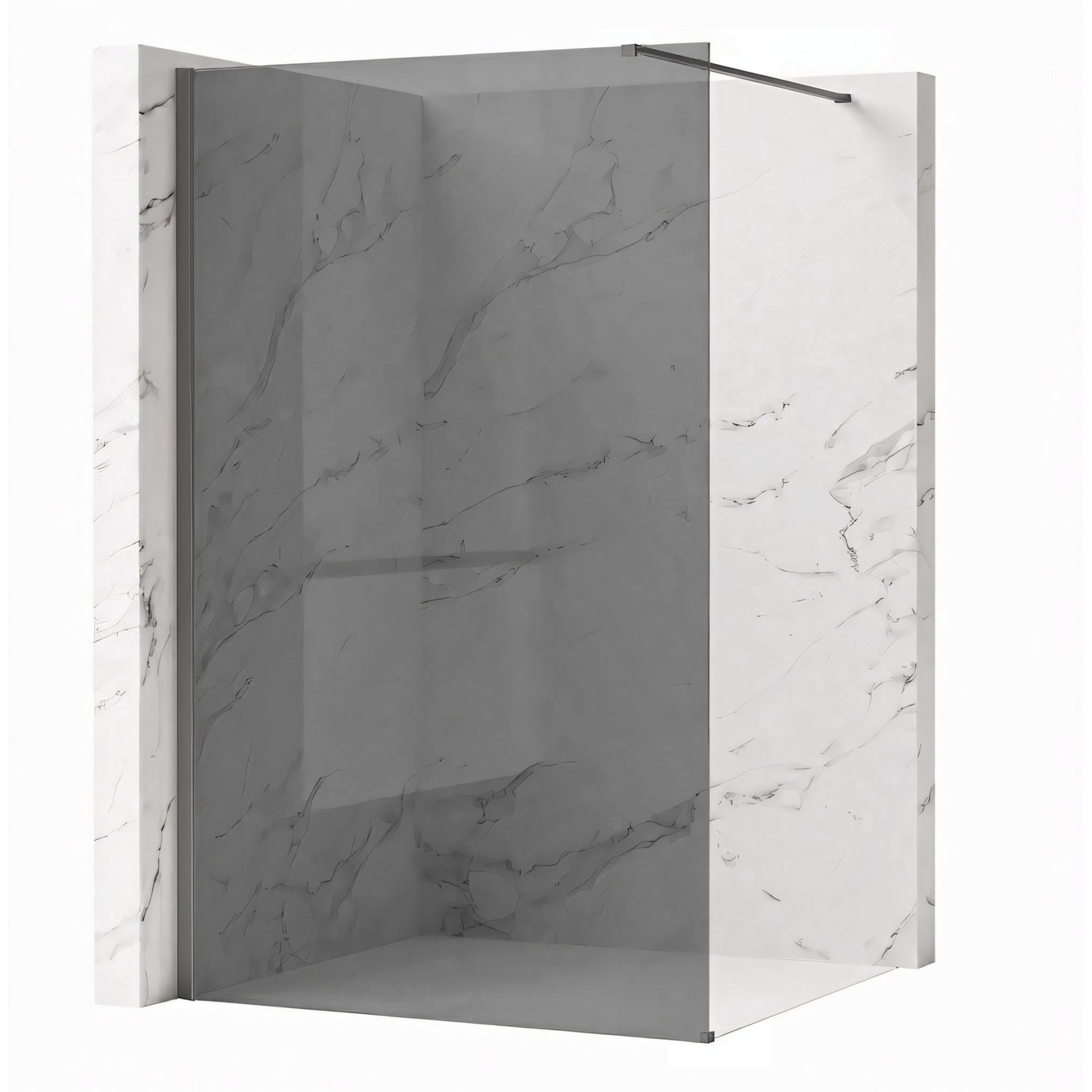 Duschwand Rea Flexi Grey / Titan 80  10