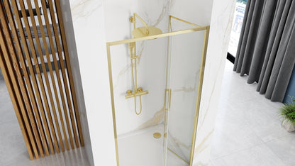 Duschtür REA Rapid Fold 80 Gold  2