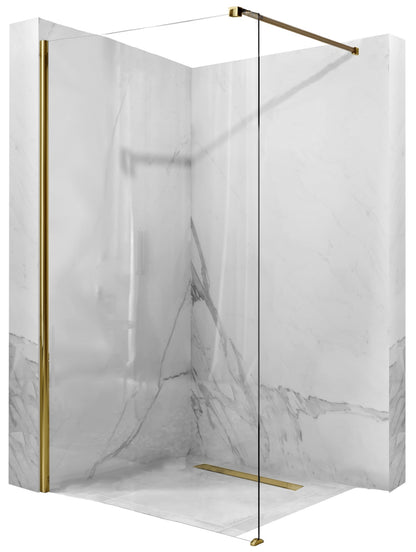 Duschwand Rea Aero Gold 110 Walk In  1
