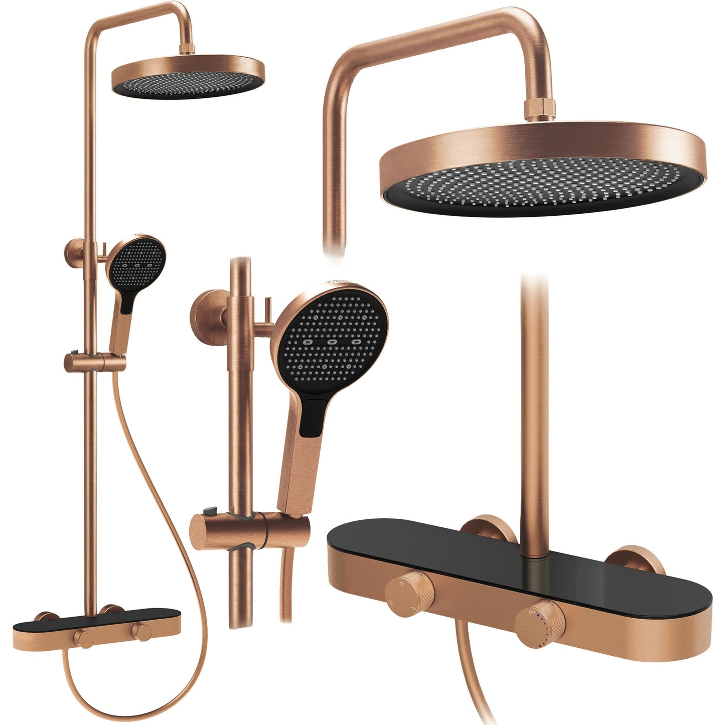 Duschgarnitur REA Creo Brush Copper  1