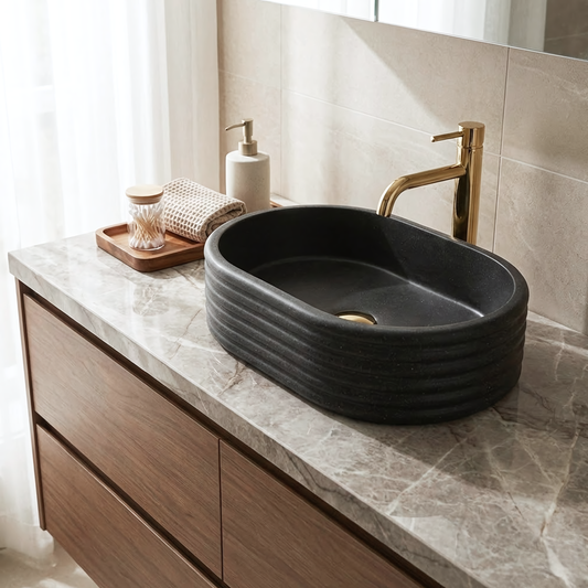 Aufsatzwaschbecken Rea Nicoletta Black  1