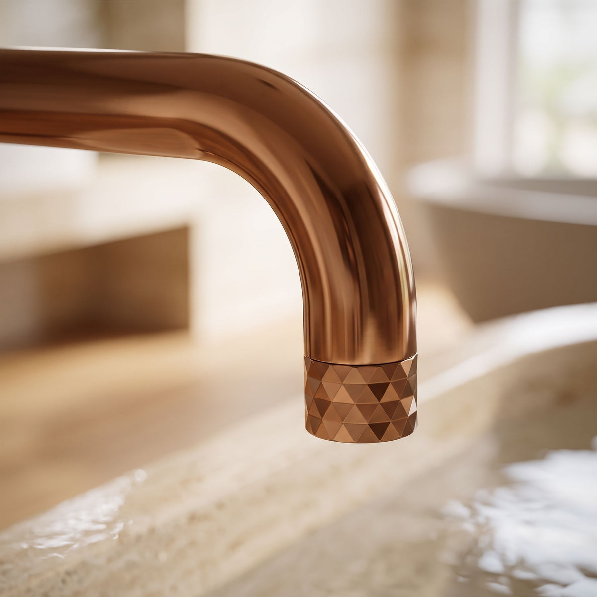 Freistehende Badewannenarmatur Rea Lungo Diamond Copper 6