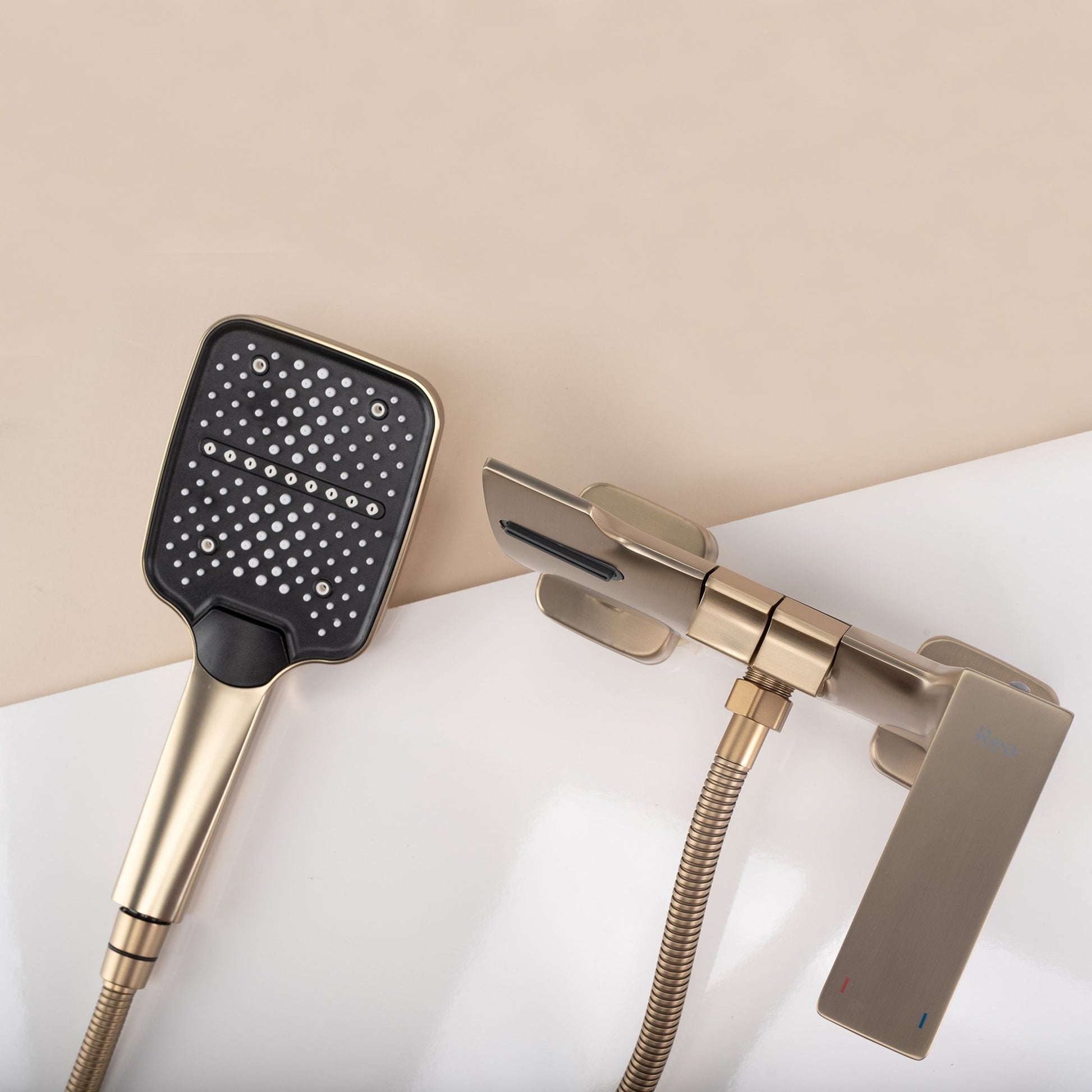 Wannenarmatur Rea Joe Brush Gold  7