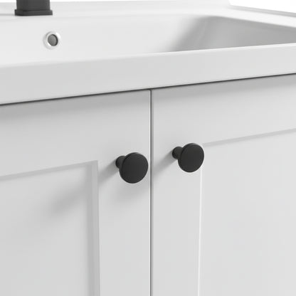 Badezimmermöbel-Set mit Waschbecken Monti 60cm White  4