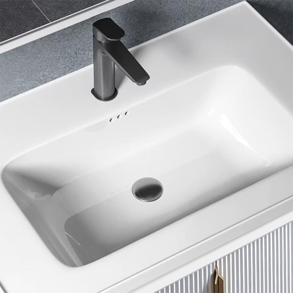 Badezimmermöbel-set Mit Waschbecken Astor 60cm White  3