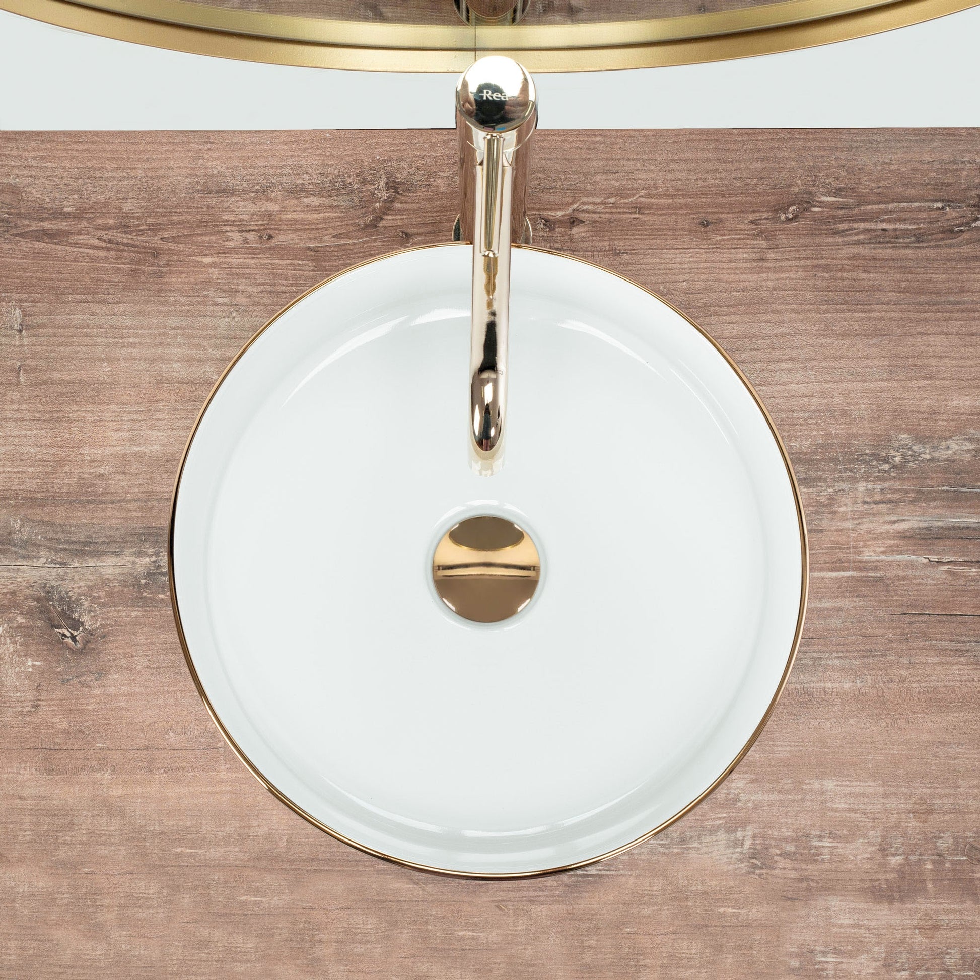 Aufsatzwaschbecken Rea Sami Gold Edge  3