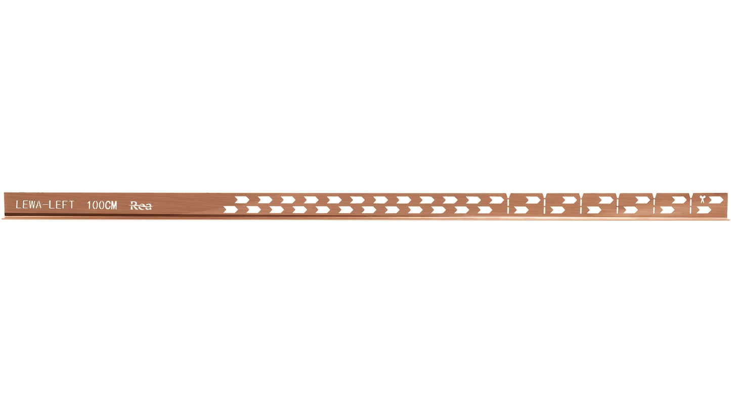 Gefälleprofil 100cm Brush Copper linke 6