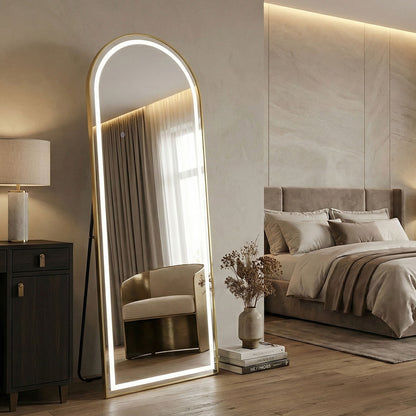 Spiegel LED Orbit 60x170cm Brush Gold  7