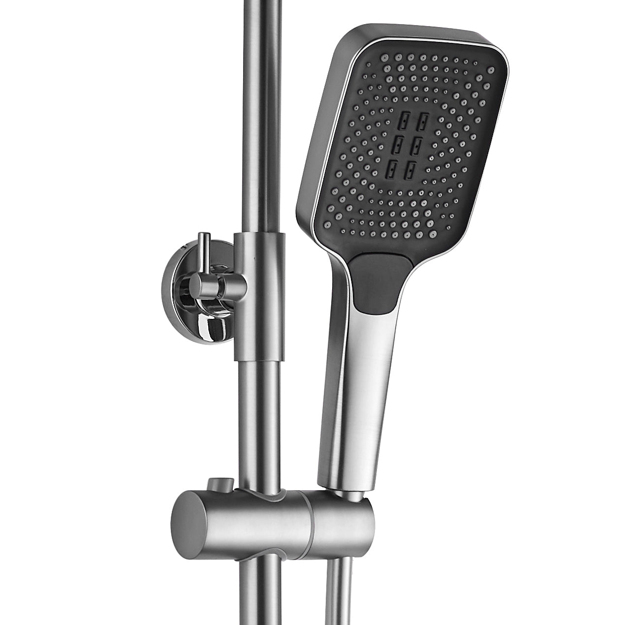 Duschgarnitur mit Thermostat REA ROB Nickiel Brush INOX  4