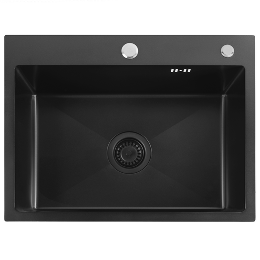 Edelstahlspüle Liam Black  1