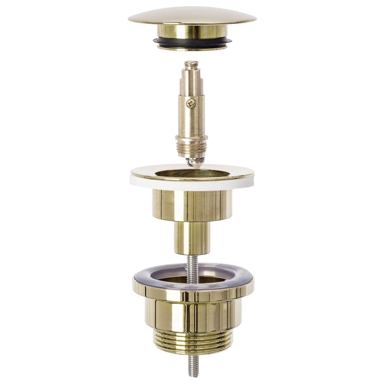 Set Aufsatzwaschbecken Sofia marble black + Waschbeckenarmatur Lungo gold + Stöpsel gold  7