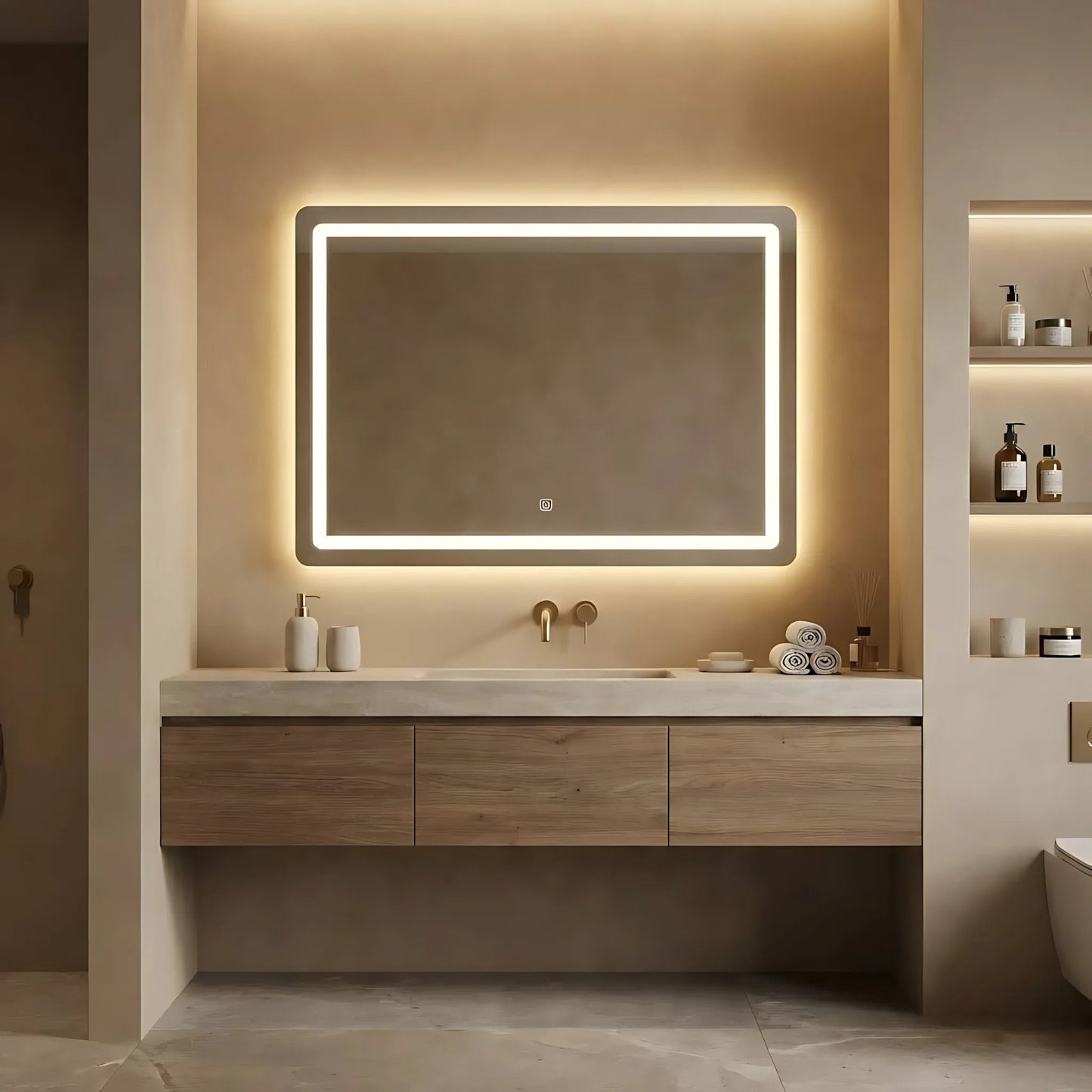 Spiegel LED 80x60cm P10407  4