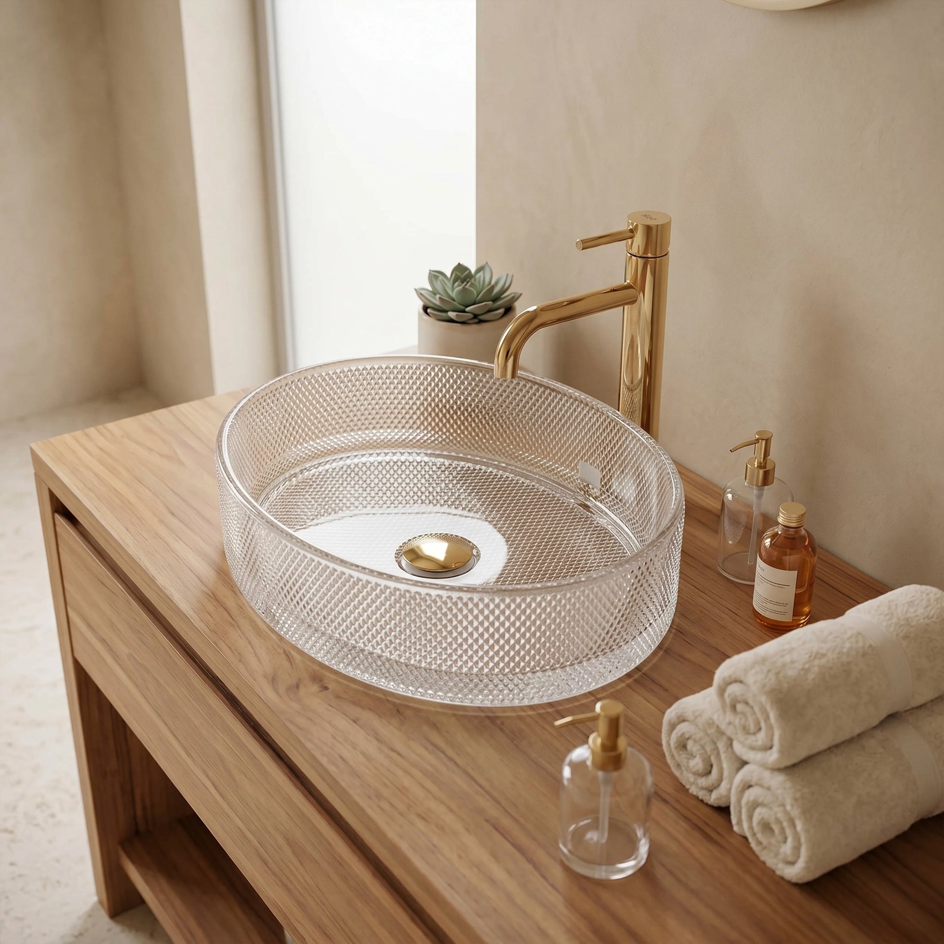 Aufsatzwaschbecken REA Mirella Transparent  4