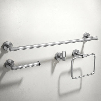 Badezimmer-Accessoire-Set GRID Brush Nickel 4-teilig  4