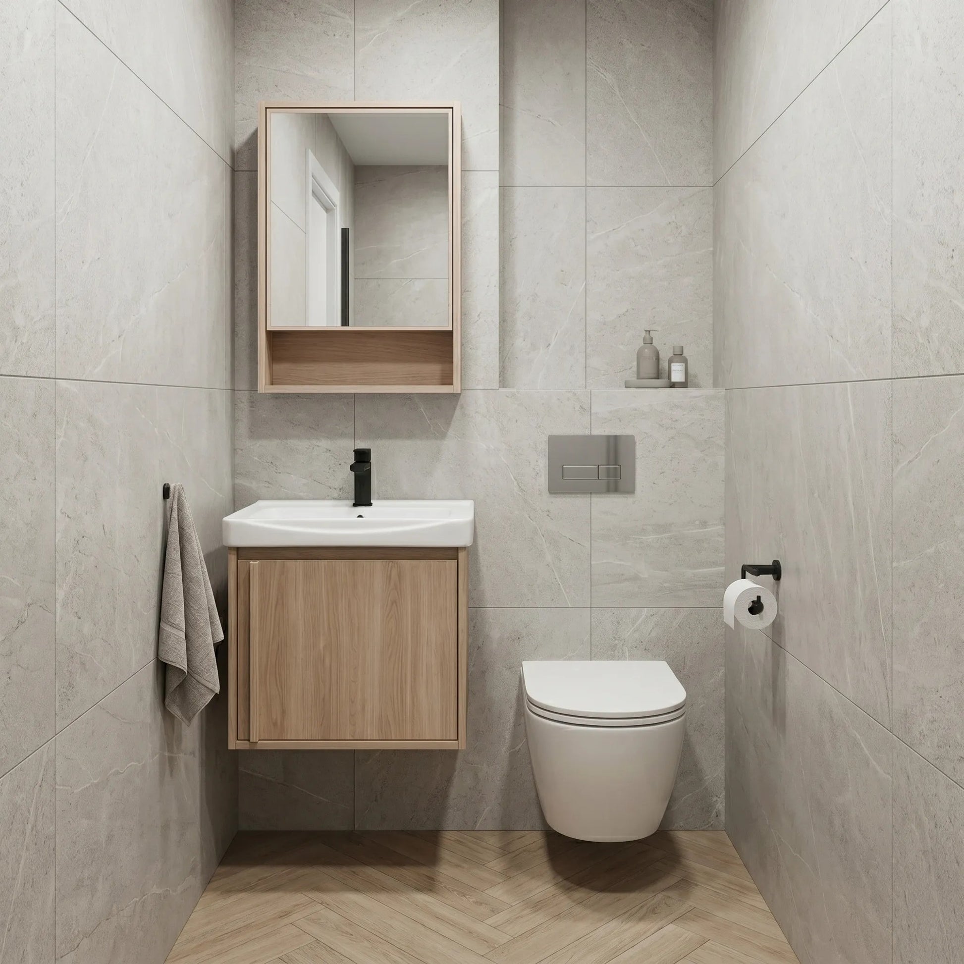 Badezimmermöbel-Set mit Waschbecken Gama T25023 BXM 50CM  4
