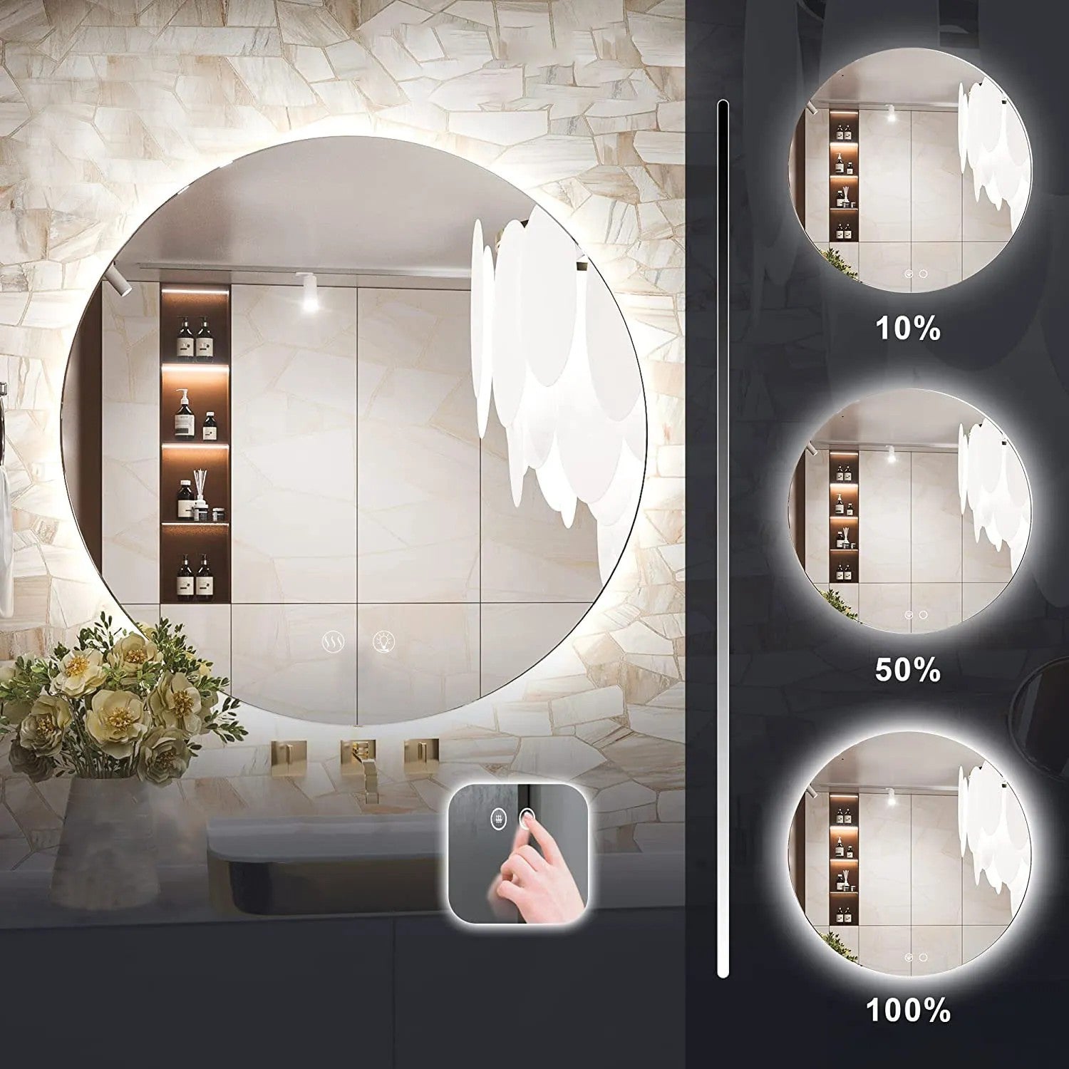 Spiegel LED 80cm HZJ080  4