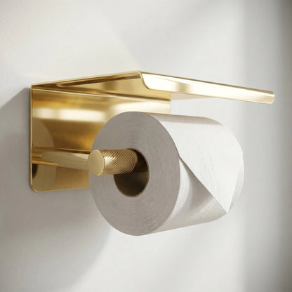 Toilettenpapierhalter mit Ablage 6613 Modern  Gold  4