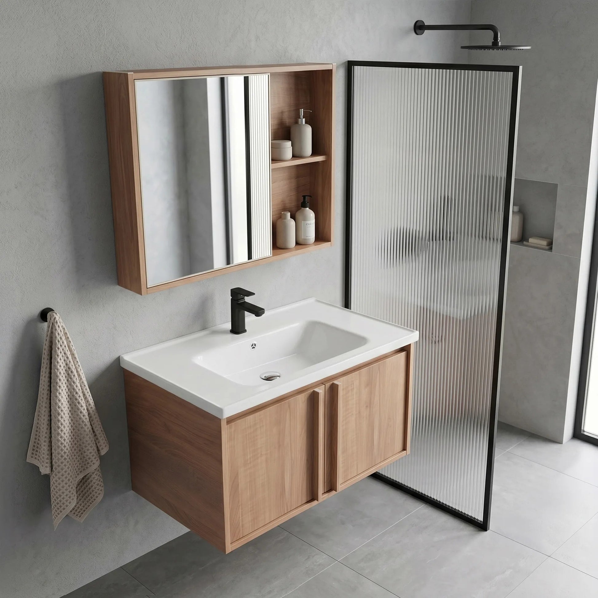 Badezimmermöbel-Set mit Waschbecken Gama T25023 HHL 70CM  4