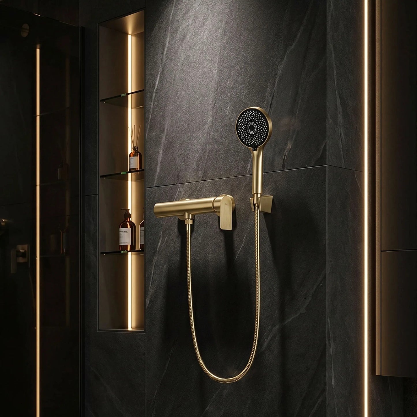 Duscharmatur Rea Hunter Brushed Gold  4