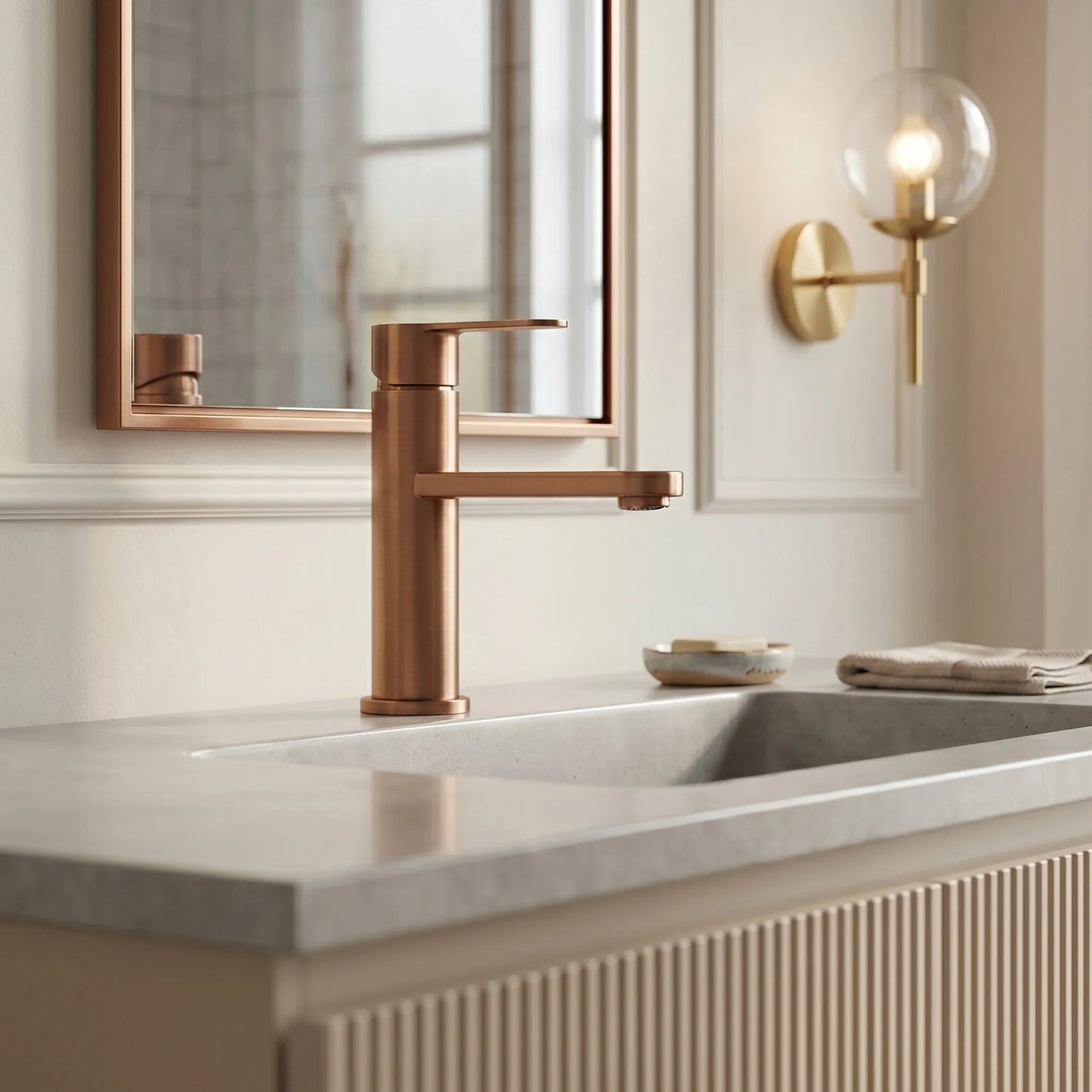 Waschbeckenarmatur Rea Arcos Brush Copper  4
