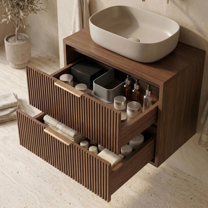 Waschtischunterschrank Rea Mono 80cm Brown  4