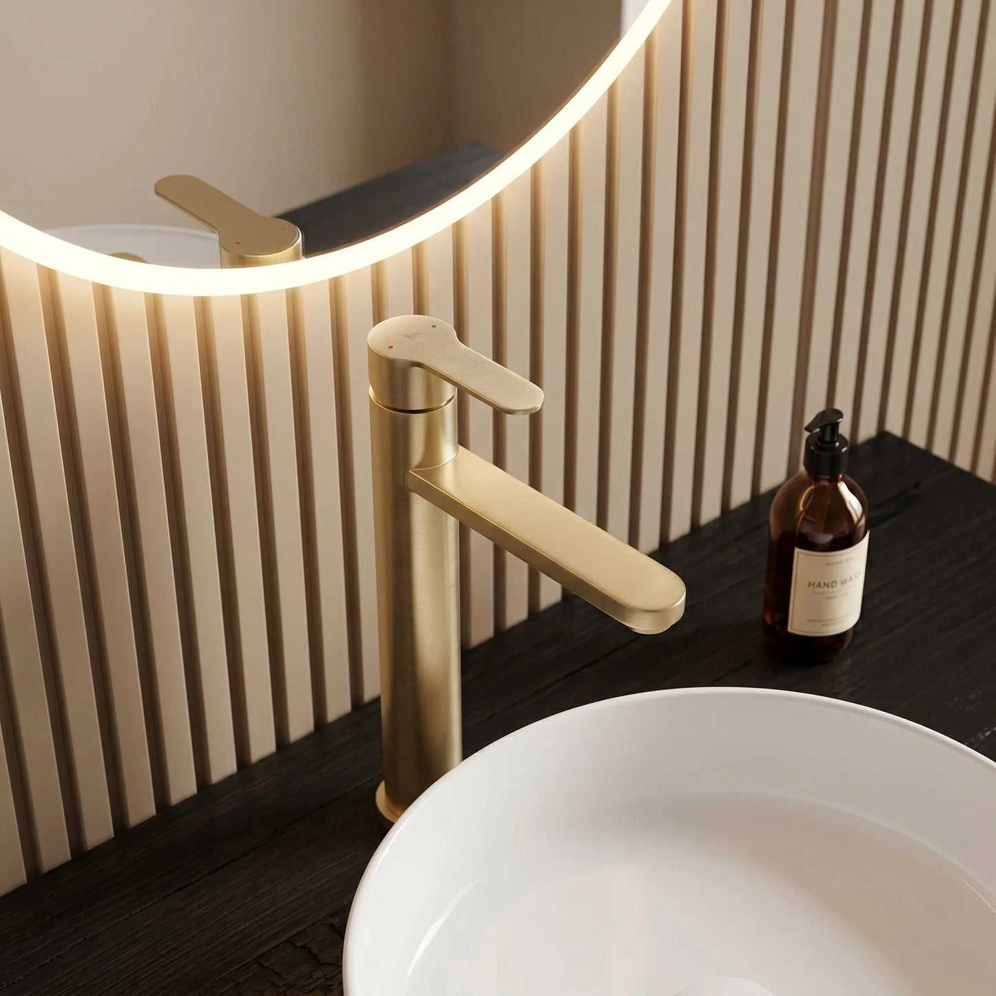 Waschbeckenarmatur Rea Arcos Brush Gold  4