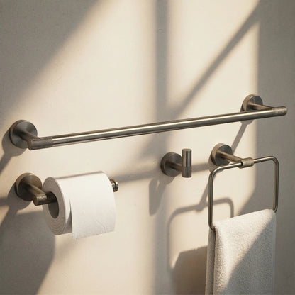 Badezimmer-Accessoire-Set GRID Titan 4-teilig  4