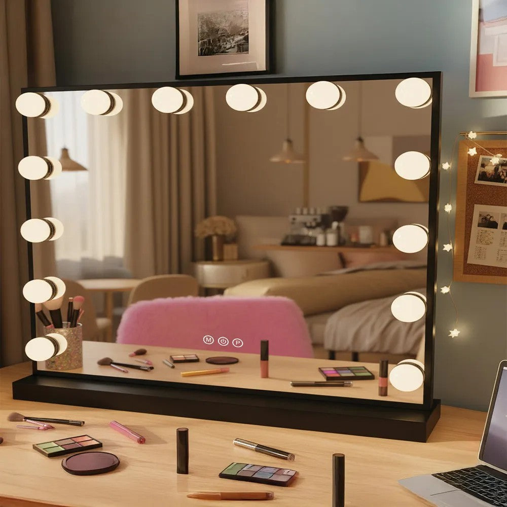 Spiegel LED HOLLYWOOD Black  4
