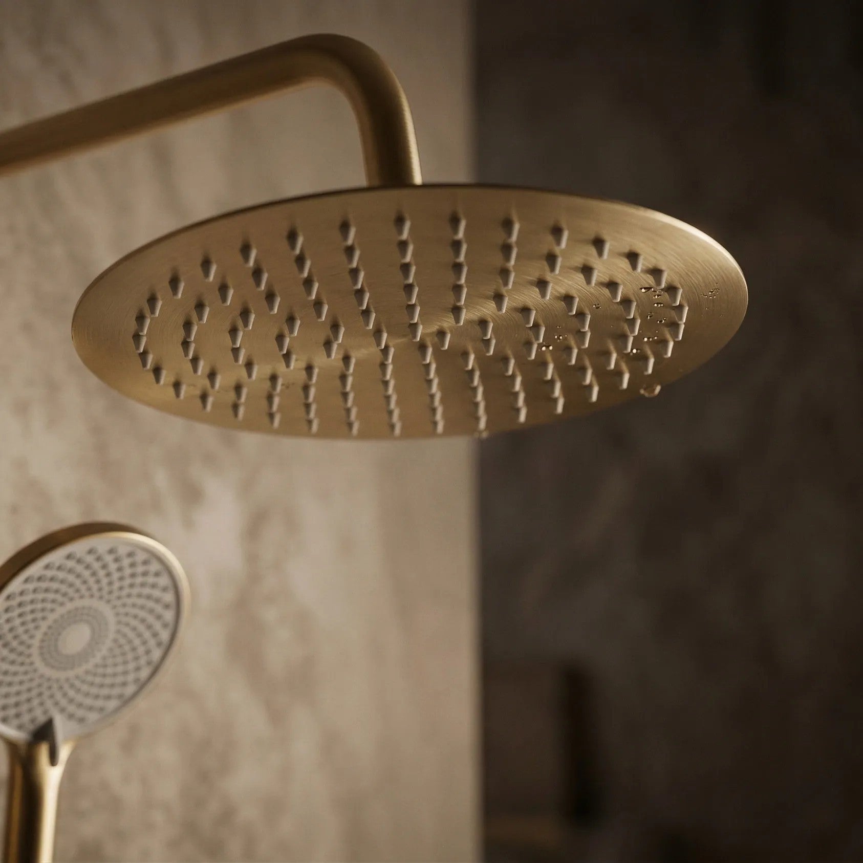Duschset ohne Auslauf mit Thermostat Rea Lungo Gold Brush  4