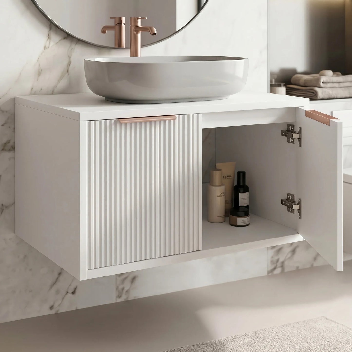 Waschtischunterschrank Rea Core 80cm White  4