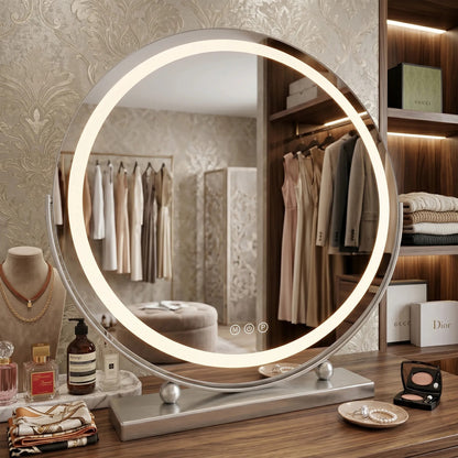 Spiegel LED MAKE-UP Chrome 50 cm  4
