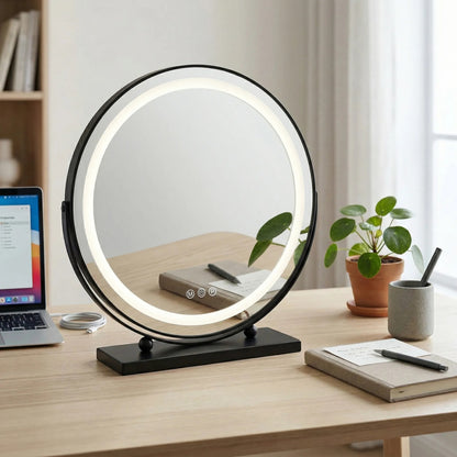 Spiegel LED MAKE-UP Black 50 cm  4