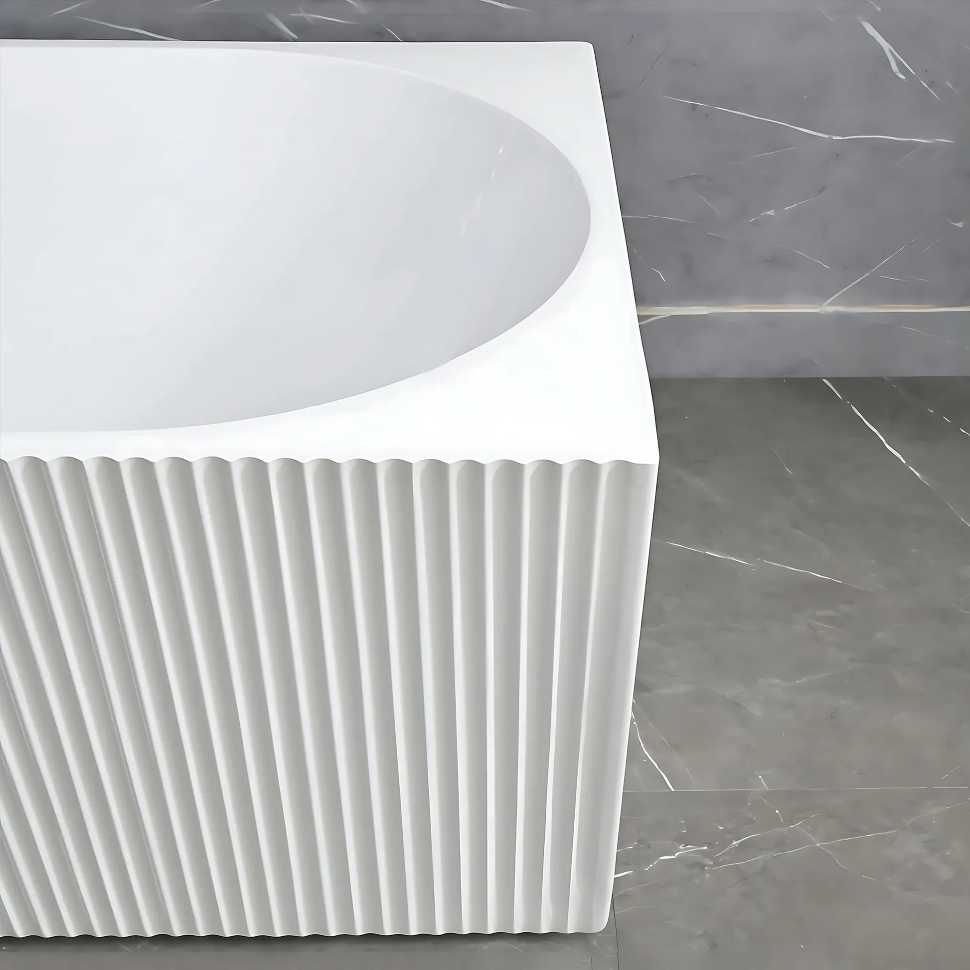 Acryl Eckbadewanne WENUS RIGHT 170 Gebürstete Gold Stöpselabdeckung 4