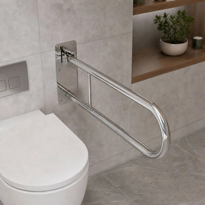 Klappbarer Haltegriff fürs Badezimmer Chrome  4