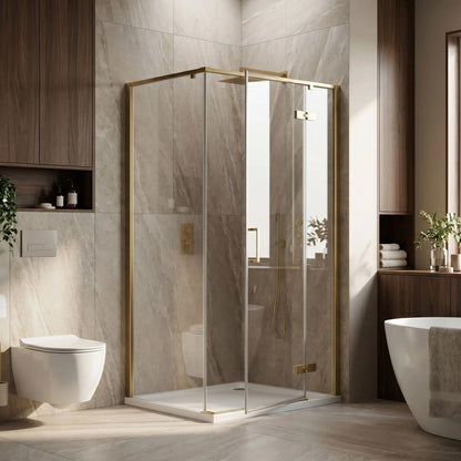 Duschkabine Rea Bruno 120x90 Brush Gold 4