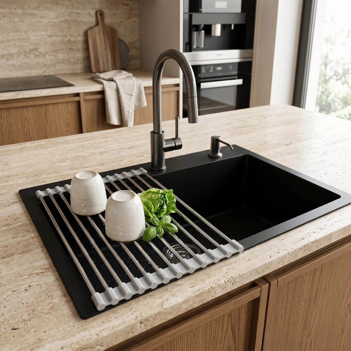 Rollbarer Abtropfständer Für Spüle REA P12298A Grey 4