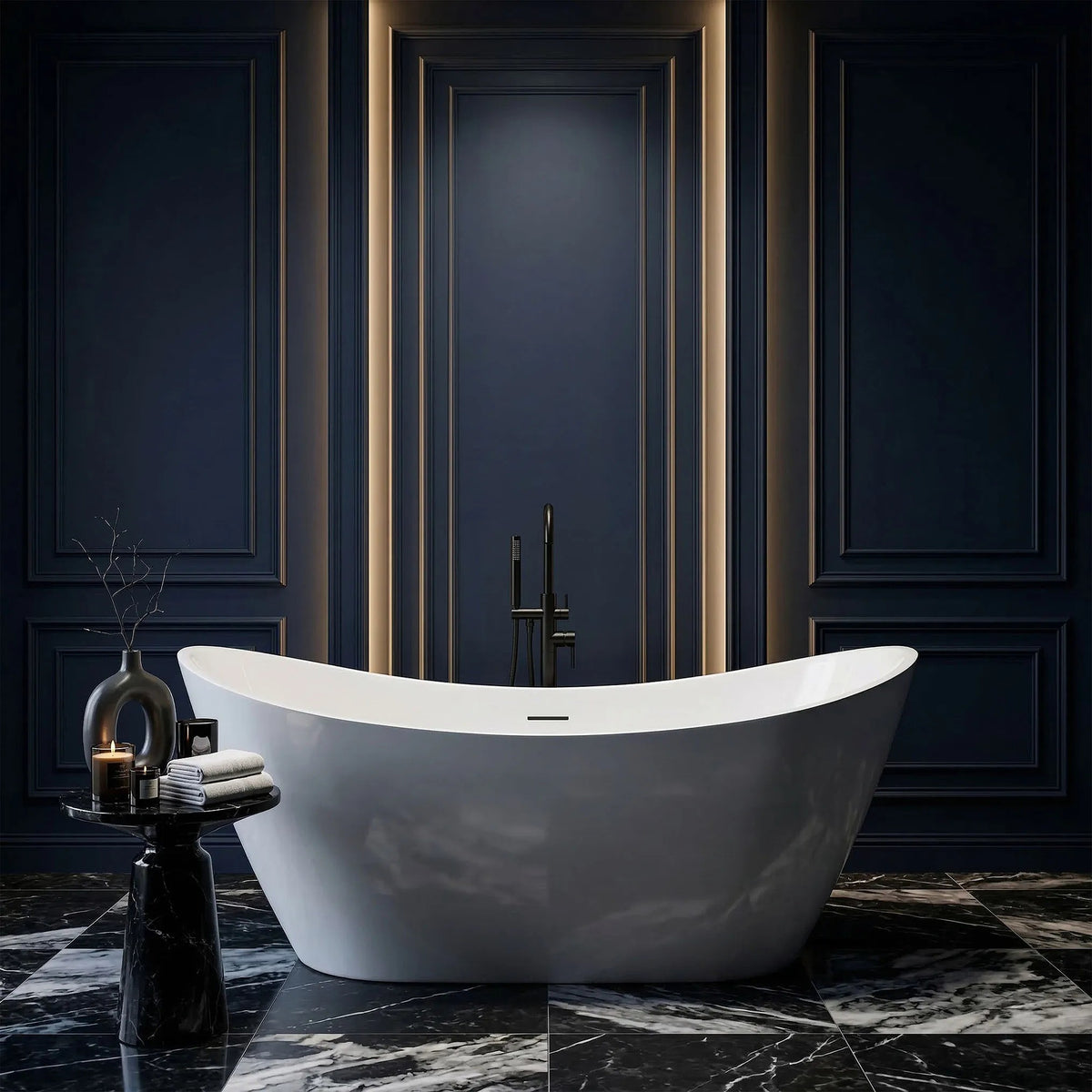 Freistehende Badewanne Rea Ferrano 150 4