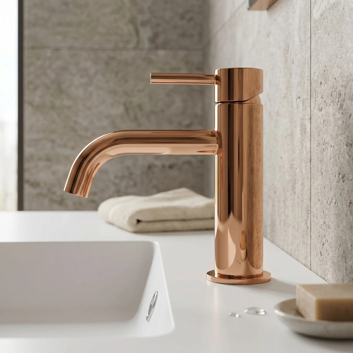 Waschbeckenarmatur Rea Lungo Copper Low 4