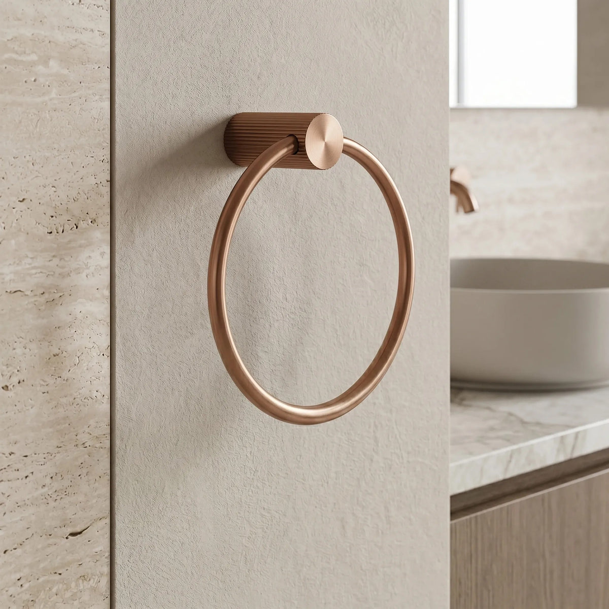 Badezimmerhaken Ring 64106 SOLO Brush Copper 4