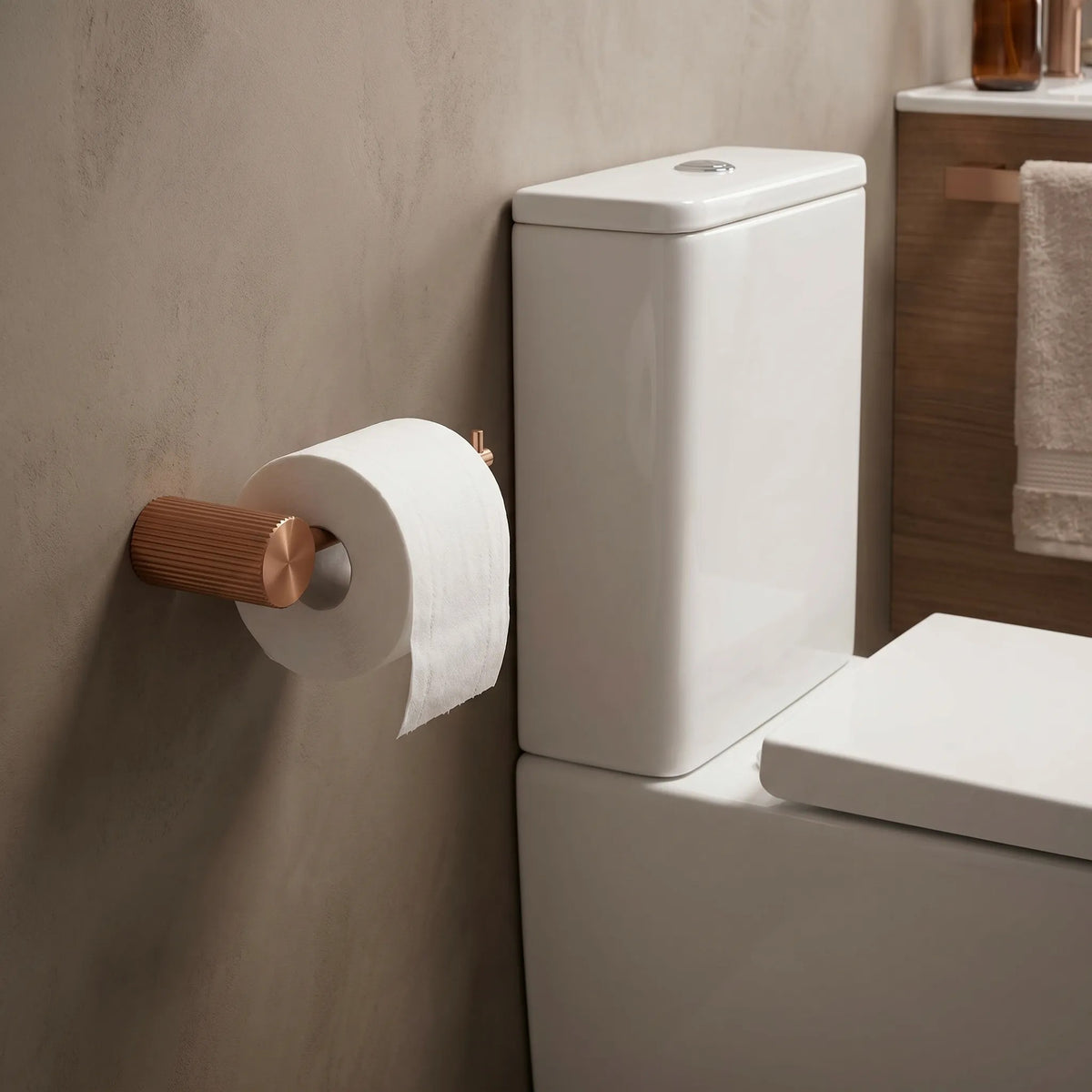 Halter Für Toilettenpapier 64105 SOLO Brush Copper 4