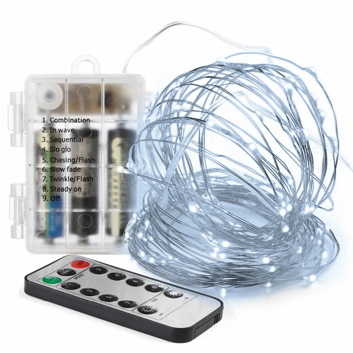 Lichterkette LED 300 Stk 3x3m Warm Lichtfarbe 4